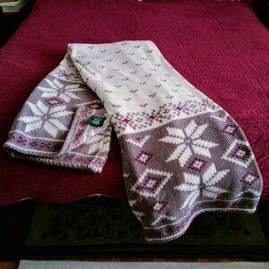 Lauren Ralph Lauren blanket 68 "x58 " Nordic style snowflake